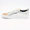 womens leather slip on sneakers silver