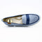 Blue denim slip on shoes