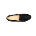 Leather Slip-On Shoes in black