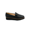 womens slip on black leather shoes