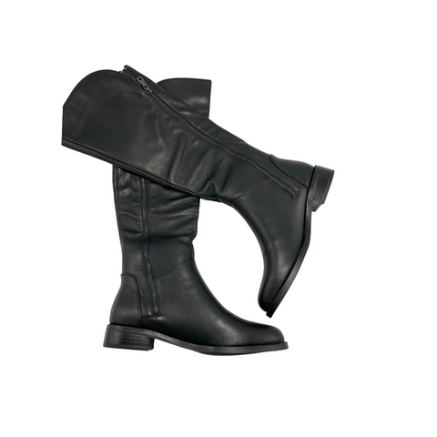 Cellini Two Zipper Knee High Boot