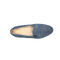 navy denim slip-on shoe made by Avah New York