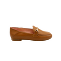 brown loafer with Rubber outsole 