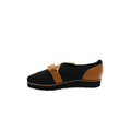 black and brown Women’s Fabric Slip-ons
