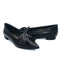  Black leather pointy toe Loafer for women