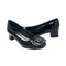  Black pumps with buckle for women