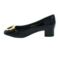  black pumps with gold embellishment shoes for women