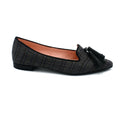 side image of Women Gray point toe flats