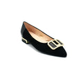 women's pointed toe flats with buckle