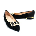 women's flat shoes in black color