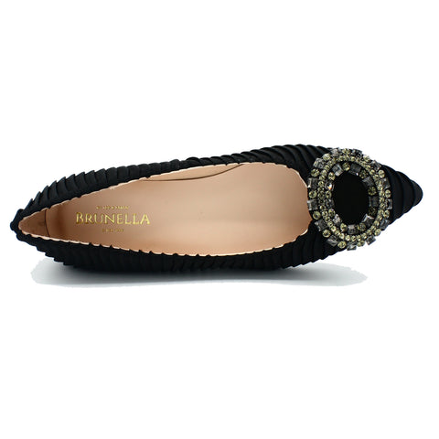 pointed toe flats for women's with buckle on top