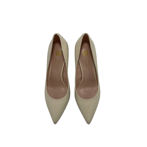 Aici Berllucci Thin-Heel Pointy Leather Pumps
