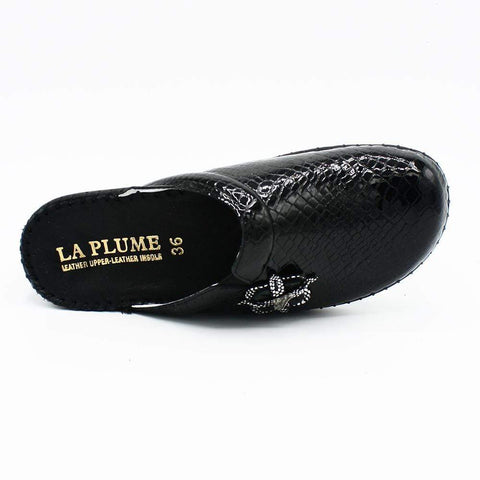 Black la plume sandal for women